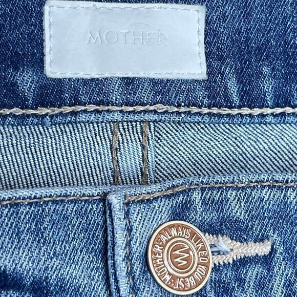 Mother The Stunner Ankle Step Fray Jeans sz 29 Helter Skelter skinny high-rise - Picture 10 of 13